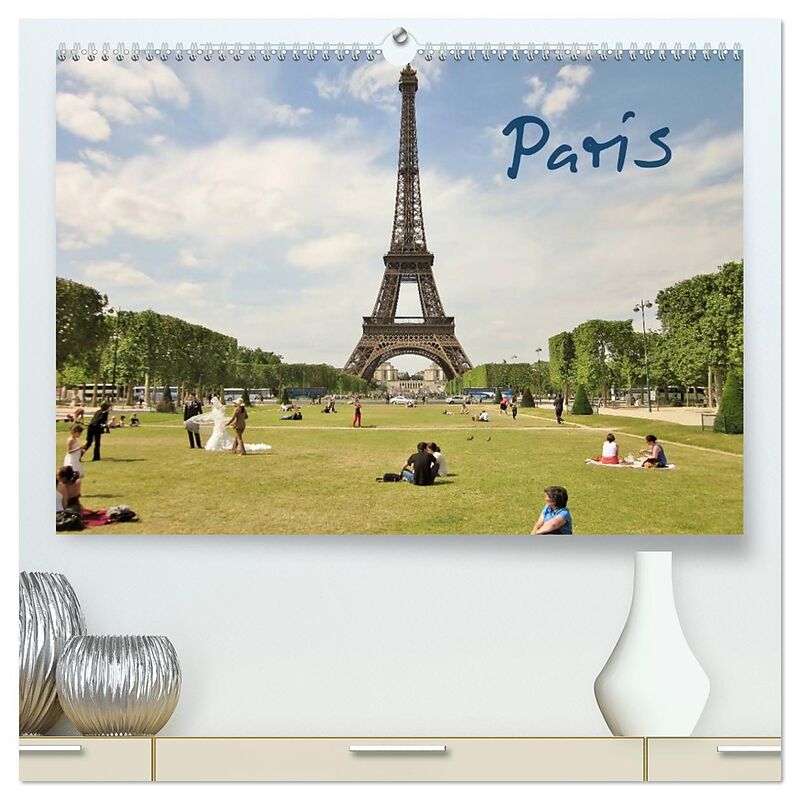Paris (hochwertiger Premium Wandkalender 2026 DIN A2 quer), Kunstdruck in Hochglanz