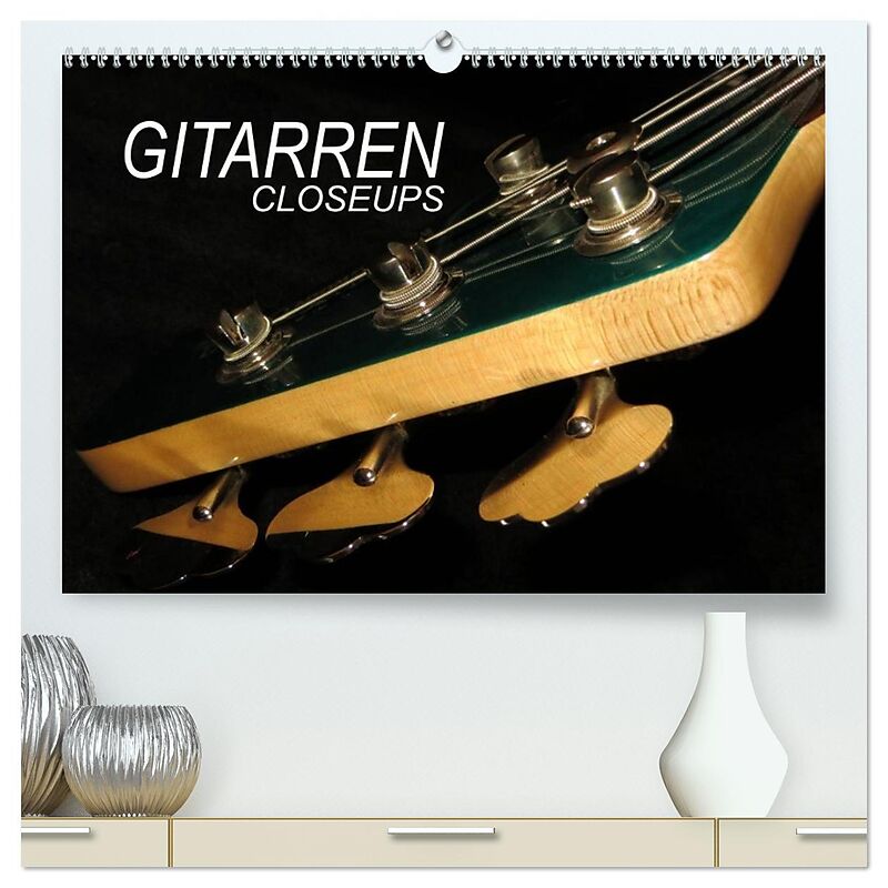 GITARREN Closeups (hochwertiger Premium Wandkalender 2026 DIN A2 quer), Kunstdruck in Hochglanz