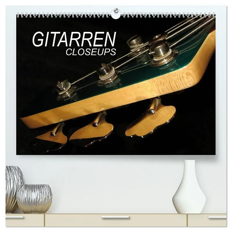 GITARREN Closeups (hochwertiger Premium Wandkalender 2026 DIN A2 quer), Kunstdruck in Hochglanz