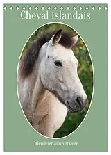 Kalender (Kal) Cheval islandais - Calendrier anniversaire (Calendrier de bureau 2026 DIN A5 horizontal), CALVENDO calendrier mensuel von Stephanie Kohrt
