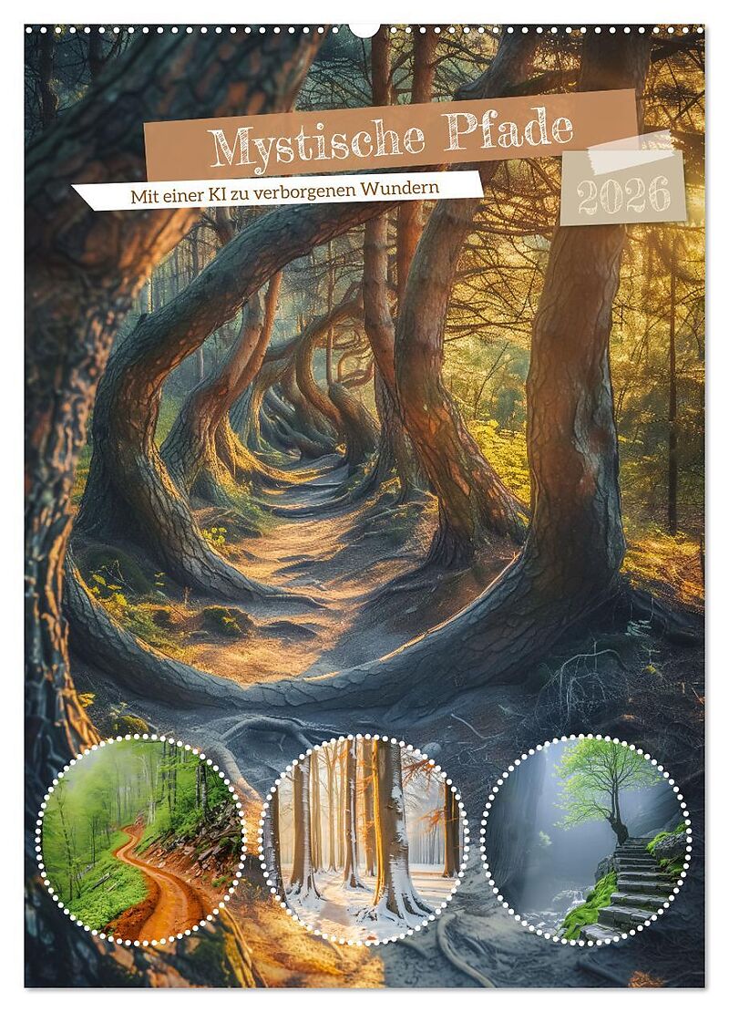 Mystische Pfade (Wandkalender 2026 DIN A2 hoch), CALVENDO Monatskalender