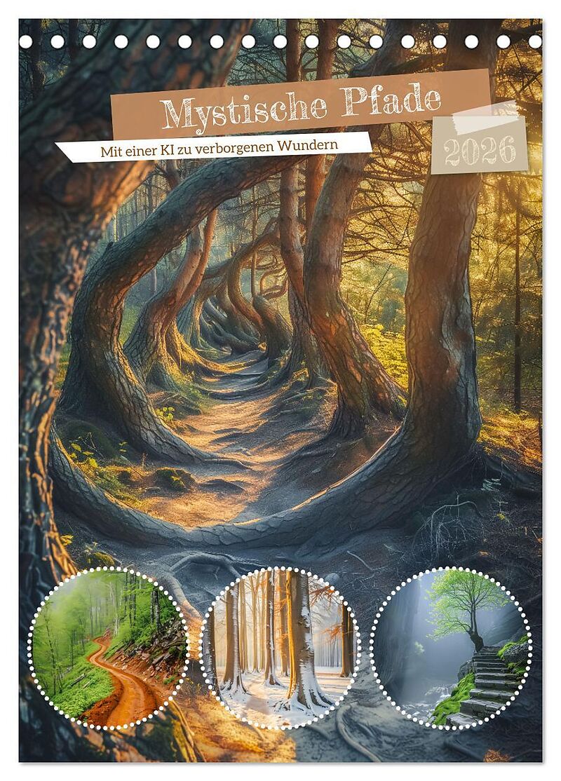 Mystische Pfade (Tischkalender 2026 DIN A5 hoch), CALVENDO Monatskalender