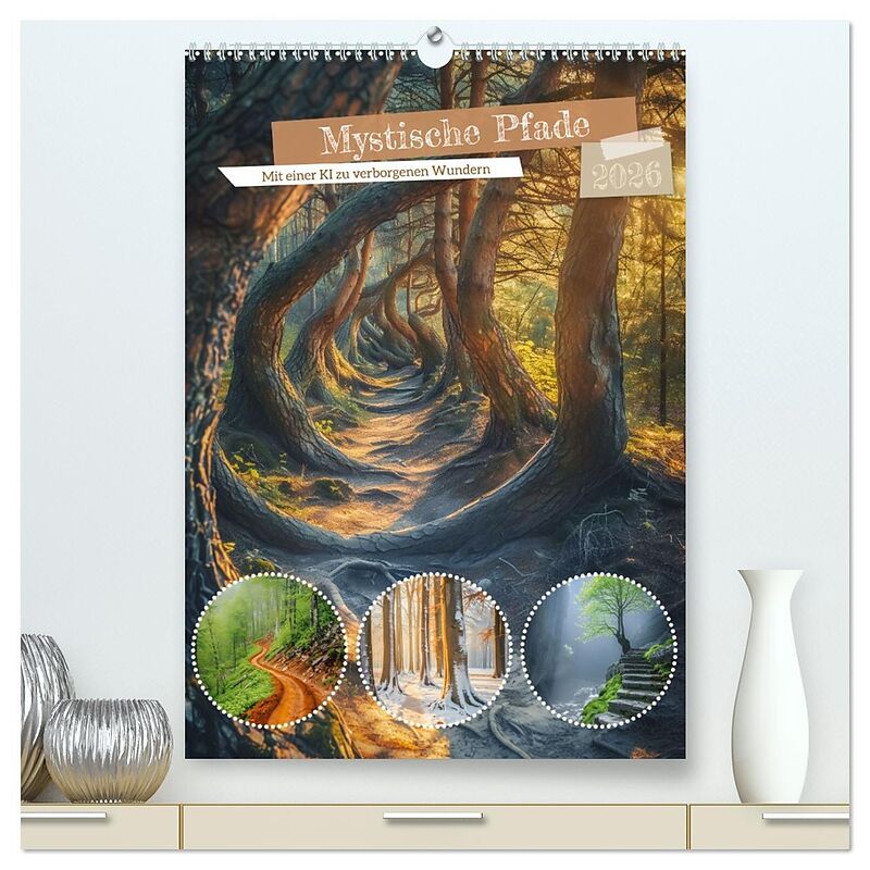 Mystische Pfade (hochwertiger Premium Wandkalender 2026 DIN A2 hoch), Kunstdruck in Hochglanz