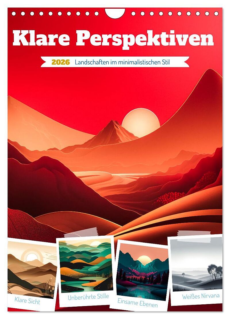 Klare Perspektiven (Wandkalender 2026 DIN A4 hoch), CALVENDO Monatskalender