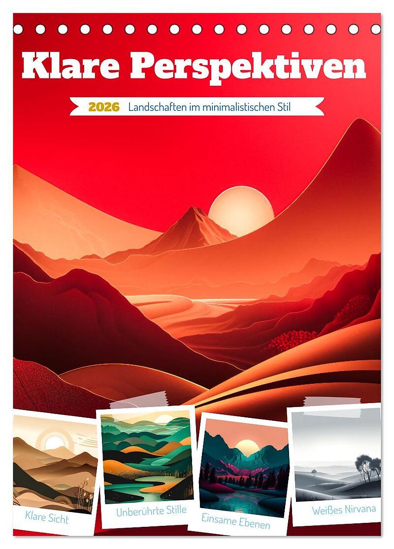 Klare Perspektiven (Tischkalender 2026 DIN A5 hoch), CALVENDO Monatskalender