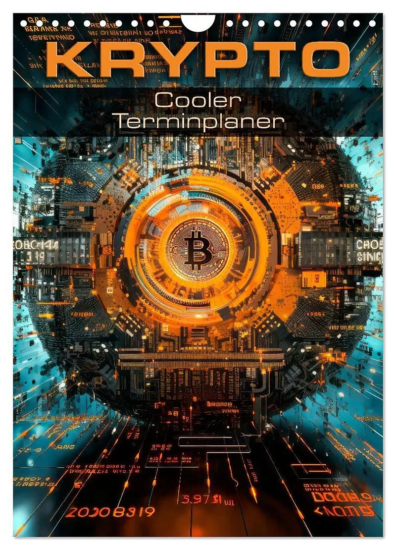 KRYPTO Cooler Terminplaner (Wandkalender 2026 DIN A4 hoch), CALVENDO Monatskalender