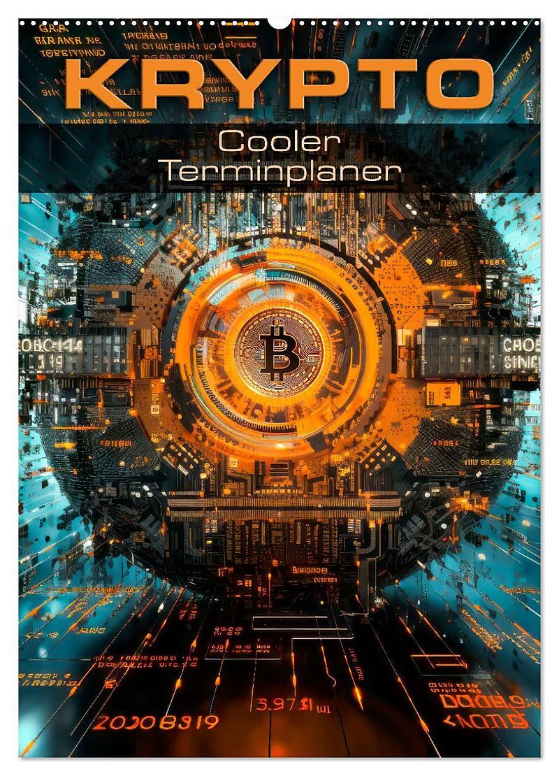 KRYPTO Cooler Terminplaner (Wandkalender 2026 DIN A2 hoch), CALVENDO Monatskalender