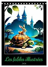 Kalender (Kal) Les fables illustrées (Calendrier de bureau 2026 DIN A5 horizontal), CALVENDO calendrier mensuel von Jérôme Aupeix