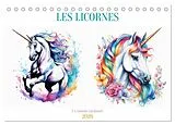 Kalender Les licornes (Calendrier de bureau 2026 DIN A5 vertical), CALVENDO calendrier mensuel von Jérôme Aupeix