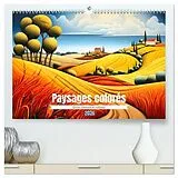 Kalender Paysages colorés (Calendrier mural 2026 DIN A2 vertical) calendrier de bureau von Calvendo, Marie-Ange PAGNON
