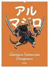Kalender (Kal) Animaux Samouraïs Dangereux (Calendrier mural 2026 DIN A2 horizontal), CALVENDO calendrier mensuel von Calvendo, Luca Schmidt