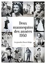 Kalender (Kal) Deux mannequins des années 1950 - Les jumelles Thea et Helga (Calendrier de bureau 2026 DIN A5 horizontal), CALVENDO calendrier mensuel von Gisela Kruse