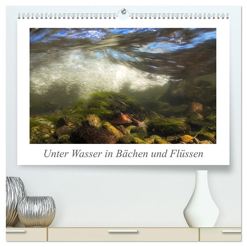 Unter Wasser in Bächen und Flüssen (hochwertiger Premium Wandkalender 2026 DIN A2 quer), Kunstdruck in Hochglanz