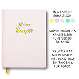Fester Einband Meine Rezepte rosa von 