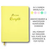 Fester Einband Meine Rezepte zitronengelb von 