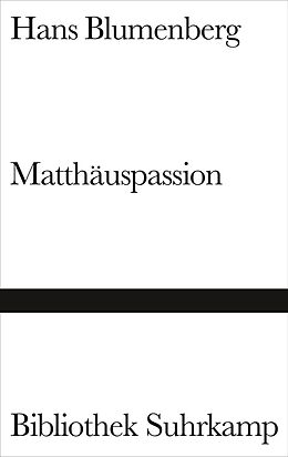 Fester Einband Matthäuspassion von Hans Blumenberg