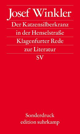 Kartonierter Einband Der Katzensilberkranz in der Henselstraße von Josef Winkler