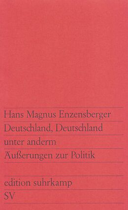 Kartonierter Einband Deutschland, Deutschland unter anderm von Hans Magnus Enzensberger