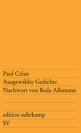 Kartonierter Einband Ausgewählte Gedichte von Paul Celan