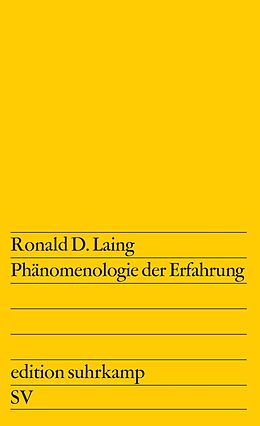 Kartonierter Einband Phänomenologie der Erfahrung von Ronald D. Laing