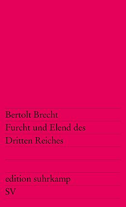 Kartonierter Einband Furcht und Elend des Dritten Reiches von Bertolt Brecht
