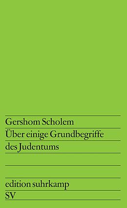 Kartonierter Einband Über einige Grundbegriffe des Judentums von Gershom Scholem
