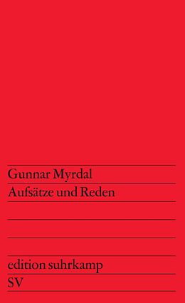 Kartonierter Einband Aufsätze und Reden von Gunnar Myrdal