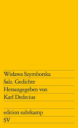 Kartonierter Einband Salz von Wisawa Szymborska