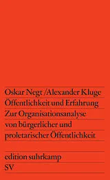 Kartonierter Einband Öffentlichkeit und Erfahrung von Alexander Kluge, Oskar Negt