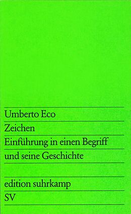 Kartonierter Einband Zeichen von Umberto Eco