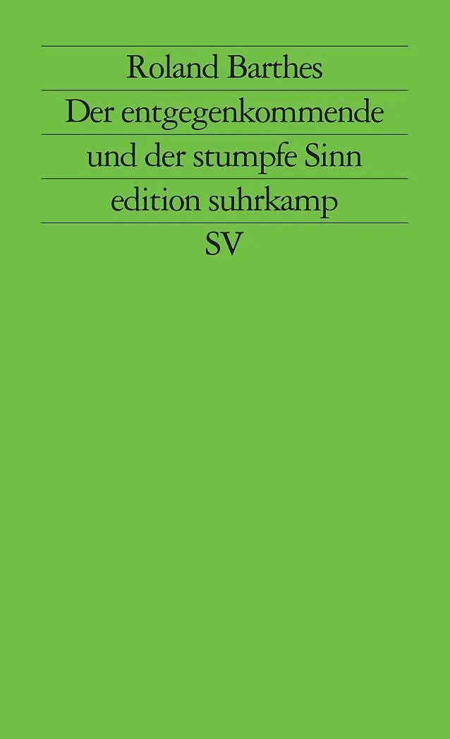 Der entgegenkommende und der stumpfe Sinn