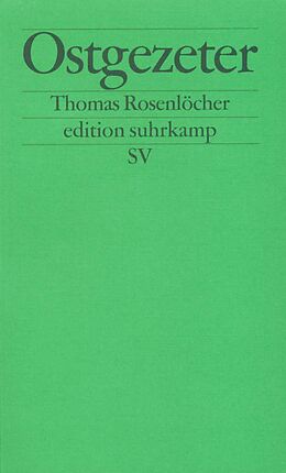 Kartonierter Einband Ostgezeter von Thomas Rosenlöcher