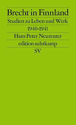 Kartonierter Einband Brecht in Finnland von Hans Peter Neureuter