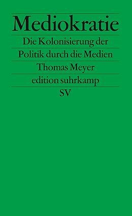 Kartonierter Einband Mediokratie von Thomas Meyer