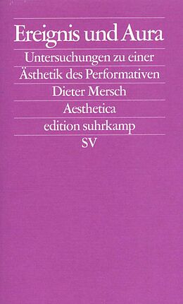 Kartonierter Einband Ereignis und Aura von Dieter Mersch