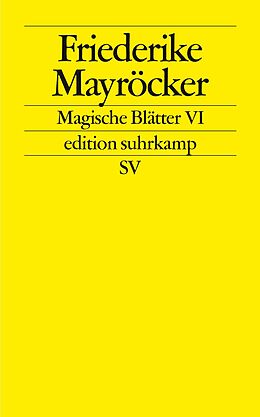 Kartonierter Einband Magische Blätter VI von Friederike Mayröcker