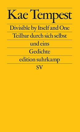 Kartonierter Einband Divisible by Itself and One / Teilbar durch sich selbst und eins von Kae Tempest