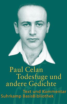 Couverture cartonnée »Todesfuge« und andere Gedichte de Paul Celan