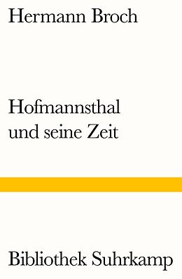 Kartonierter Einband Hofmannsthal und seine Zeit von Hermann Broch