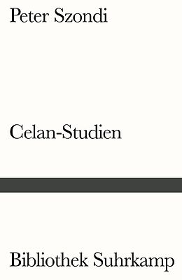 Kartonierter Einband Celan-Studien von Peter Szondi