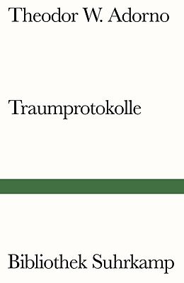 Kartonierter Einband Traumprotokolle von Theodor W. Adorno