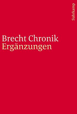 Kartonierter Einband Brecht Chronik 18981956 von Werner Hecht