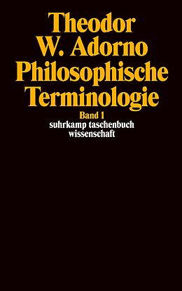 Kartonierter Einband Philosophische Terminologie von Theodor W. Adorno