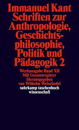 Kartonierter Einband Werkausgabe in 12 Bänden von Immanuel Kant