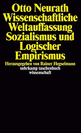 Kartonierter Einband Wissenschaftliche Weltauffassung, Sozialismus und Logischer Empirismus von Otto Neurath