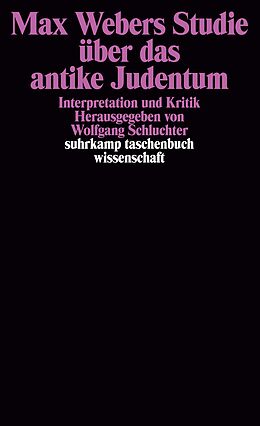 Kartonierter Einband Max Webers Studie über das antike Judentum von Max Weber