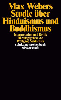 Kartonierter Einband Max Webers Studie über Hinduismus und Buddhismus von 