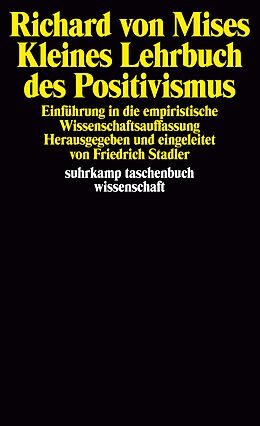 Kartonierter Einband Kleines Lehrbuch des Positivismus von Richard von Mises
