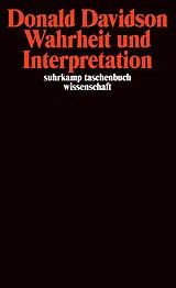 Kartonierter Einband Wahrheit und Interpretation von Donald Davidson