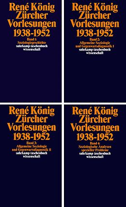 Kartonierter Einband Zürcher Vorlesungen (1938-1952) von René König